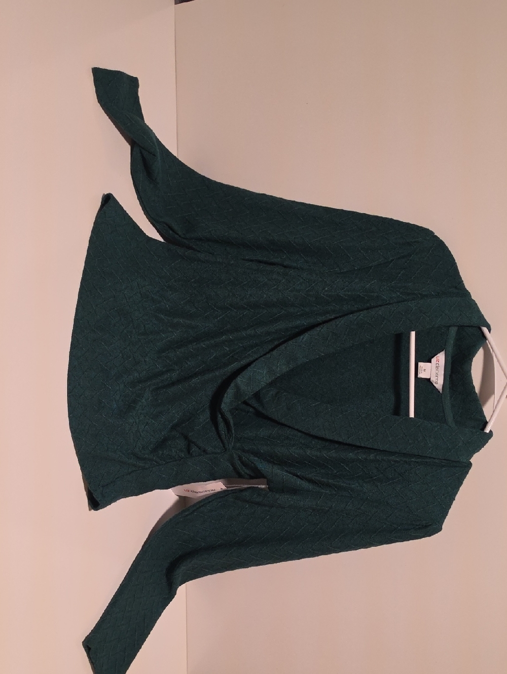 Liz Claiborne Deep Medieval Green Knit Top
